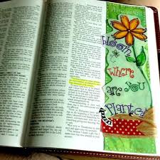 Bloom Where You Are Planted Key Verse Philippians 4 11 Bible Highlighting Scripture Journaling Bible Art Journaling