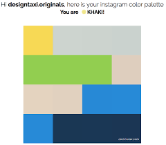 Find and save images from the °color palette: Fun Tool Unveils Your Personal Color Palette Based On Your Instagram Handle Designtaxi Com