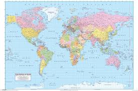 Meglio appendere alla parete una cartina del mondo con dei richiami alla costituzione, scandisce il ministro dell'istruzione ai microfoni di un giorno da pecora. Poster Quadro Mappa Del Mondo Politica Fr Su Europosters It