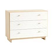 A mirrored dresser coupled with an equally snazzy mirror and a chic chair shapes a makeup vanity that brings back the charm of hollywood regency style at its impressive best. Sleek White Dresser