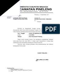 Dalam rangka meningkatkan tali silaturahmi dan tali persaudaraan antar sesama warga. Contoh Surat Undangan Musyawarah Antar Desa Sample Surat Undangan