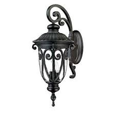 Commercial Lighting Acclaim 2122bk Naples Collection 3 Light Wall Mount Outdoor Light Fixture Matte Black