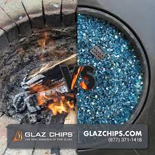 Glass vs lava rock fire pit. Glaz Chips Fire Glass The Alternative Product For Fireplaces Fire Pits