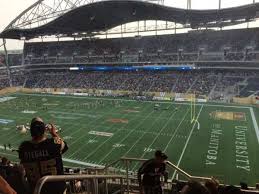 investors group field section 203 row 19 home of winnipeg