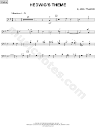 Print And Download Hedwig S Theme Sheet Music From Harry Potter And The Goblet Of Fire Arranged For Cello Instrumental Sheet Music Cello Music Saxophone Music