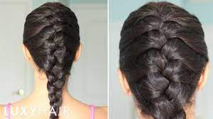 A single french braid may be worn and will start near the top of the head and be braided to the end of the hair, down the middle of the back of the head. How To Basic French Braid Youtube