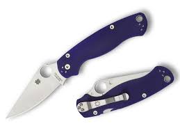 Spyderco ParaMilitary 2 Dark Blue 3.42" CPM S110V G-10 Folding Knife C –  Urbantoolhaus (Singapore) Pte Ltd