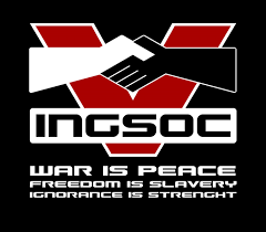 Wind, alternately covering and uncovering the single word ingsoc. Ei 1984 Ingsoc T Shirt Desig By Zoopee On Deviantart