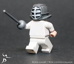 Lego Fencer With Kendo Mask Fence Fencing Sport Historical European Martial Arts