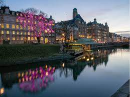 Malmö castle, malmöhusvägen, malmö, швеция. Die Stadt Malmo Schweden Mk Illumination