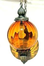 Amber Pendant Lighting Hanging Pendant Lights Blown Glass Pendant Light Swag Lamp