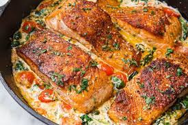 Tuscan Butter Salmon Is An Impressive Dinner That Anyone Can Make Recipe Salmon Recipes Recipes Seafood Recipes