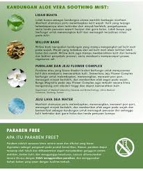 Ini dapat berlaku untuk apapun, baik mengkonsumsi dalam bentuk jus lidah buaya, untuk masker kulit. Aloe Vera Soothing Face Mist Stockist Nasa Aa 1465