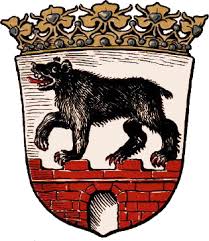 Das untere feld zeigt in silber einen schreitenden schwarzen bären auf einer schwarzgefugten. Coat Of Arms Of Saxony Anhalt