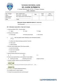 By soalbagus 23 jan, 2020. Ejercicio De Pts Pai Kelas 3 Semester Genap Tp 2020 2021 Sd Juara Surabaya