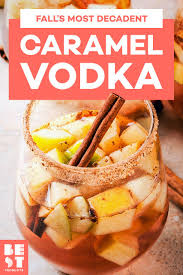 Roll in graham crackers to rim glass add both vodkas, half and half, and a handful of ice to a cocktail shaker and shake until mixed use a spoon to drizzle caramel sauce in a martini glass 7 Best Caramel Vodkas For Fall 2019 Caramel Flavored Vodka Brands