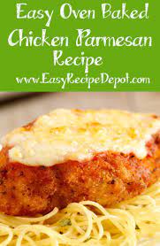 Oven Baked Chicken Parmesan Quick And Easy Recipe Depot Recipe Chicken Parmesan Recipes Chicken Parmesan Recipe Easy Recipes