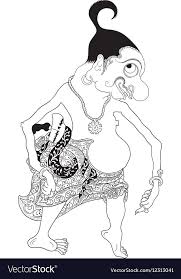 Bagong versi wayang golek menak dalam pementasan wayang golek menak, bagong versi ini memang bentuk wajahnya menyerupai cepot. 20 Gambar Sketsa Wayang Bagong