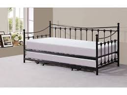 Lit Pliant En Fer Forge Style Victorien Traditionnel Noir Ou Ivoire Canape Lit Design Canape En Metal Canape En Fer Forge