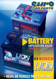 Detail info regarding car battery parts. Battery Catalogue Euro Car Parts