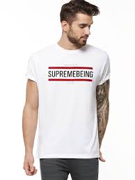 Buy Supremebeing White Logo T Shirt For Men Online In India