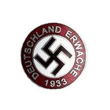 Diese botschaft ist von den menschen der verfassunggebenden… Deutschland Erwache 1933 Pin Badge Epic Militaria