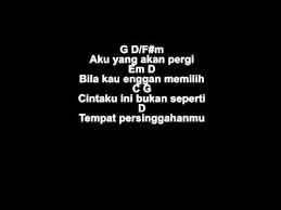 Supernova Aku Yang Akan Pergi Lirik Chord Gitar Youtube