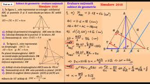 În figura 3 este reprezentat schematic un cornet pentru îngheţată în formă de con circular drept a cărui secţiune axială este triunghiul avb cu ab = 10 cm și va = vb = 13 cm. Test Nr 6 Geometrie Simulare Evaluare Nationala 2018 Youtube