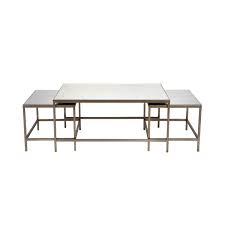 Jofran grey mosaic lift top cocktail table. 3 Piece Gold Cocktail Coffee Table Set Luxe Mirrors