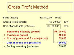 The gross profit method is a technique used to estimate the amount of ending inventory. Inventory 3