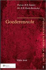 Balie leuven verbindt advocaten met rechtzoekenden. Goederenrecht Studiereeks Burgerlijk Recht Dutch Edition Snijders H J Rank Berenschot E B 9789013085235 Amazon Com Books