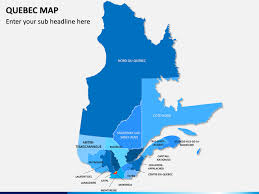 Km, the province of quebec is located in the eastern part of canada. Quebec Map Powerpoint Sketchbubble