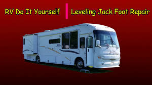 Leveling your motorhome using the hydraulic jacks is essential, especially when you need to park your vehicle. Rv Do It Yourself Leveling Jack Foot Replacement Youtube