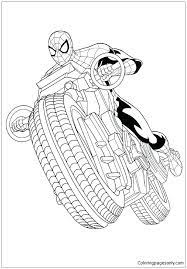 Spiderman motorcycle coloring pages, superheroes motorbike, motorbike video, bike coloring video for kids. Spiderman With Motorcycle Coloring Pages Spider Man Coloring Pages Coloring Pages For Kids And Adults