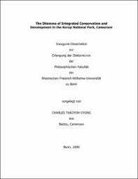 You'll be able to mark your mistakes quite easily. The Dilemma Of Integrated Conservation And Development In The Korup National Park Cameroon