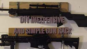 Great deals on wall rack rifle gun racks with lock. Diy Inexpensive And Simple Gun Rack Rifles Firearms Merica Youtube