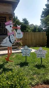 Birthday Lawn Signs Rental Nj Tickled Pink Girl Stork Yard Sign Sibling Lawn Signs Fairlawn Nj North Jersey Storks North Jersey Storks