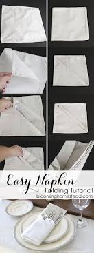 How To Fold Cloth Napkins Blooming Homestead Napkin Folding Cloth Napkins Napkins