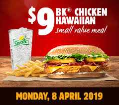 Deal Burger King App 9 Small Bk Chicken Hawaiian Meal 8 April 2019 Frugal Feeds Nz