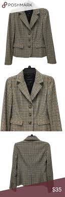 Banana Republic Factory Plaid Professor Jacket 2 In 2020 Jackets Clothes Design Colored Blazer