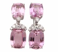 Earrings Kunzite And Diamond Earring By Harry Winston Kunzite Jewelry Pink Jewels Red Carpet Earrings