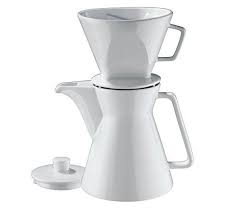 Cilio Premium Vienna Akantus White Porcelain 1l Coffee Pot 4 Cup Filter Holder You Can Find Out More Details At The Filter Coffee Coffee Filters Coffee Pot