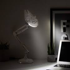 Designed to illuminate the dark side of your desk the new tie fighter desk lamp from firebox embodies the famous star wars space vessel for an exciting way to light up any room. Tie Fighter Desk Lamp Desk Lamp Lamp Unusual Lighting