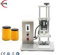 Hzpk Semi Automatic Water Bottle Cap Press Capping Machine Desktop