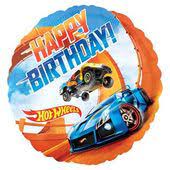 Palloncino Hot Wheels Scritta Happy Birthday 45 Cm 1 Pezzo Compleanno A Tema Hot Wheels Palloncini Compleanno A Tema Auto