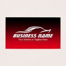 Automotive Auto Repair Cool Black Red Car Business Card Zazzle Com Auto Repair Red Car Repair