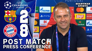 El técnico del bayern múnich, hansi flick, anunció este sábado (17.04.2021) su propósito de dejar el cargo al final de la presente temporada. Barcelona 2 8 Bayern Munchen Hansi Flick Pressekonferenz Champions League Deutsch Youtube