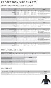 scott protection size chart