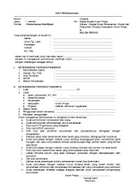 Check spelling or type a new query. I Keterangan Tentang Pemohon Formulir Klarifikasi Tanah