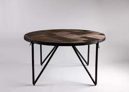 Parquet Contemporary Round Coffee Table Laura Kirar Collection Maison Gerard Round Center Table Round Coffee Table Coffee Table